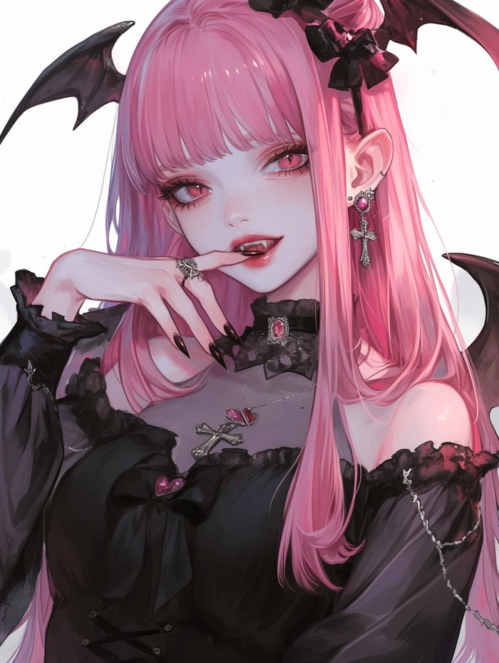 pink vampire pfp