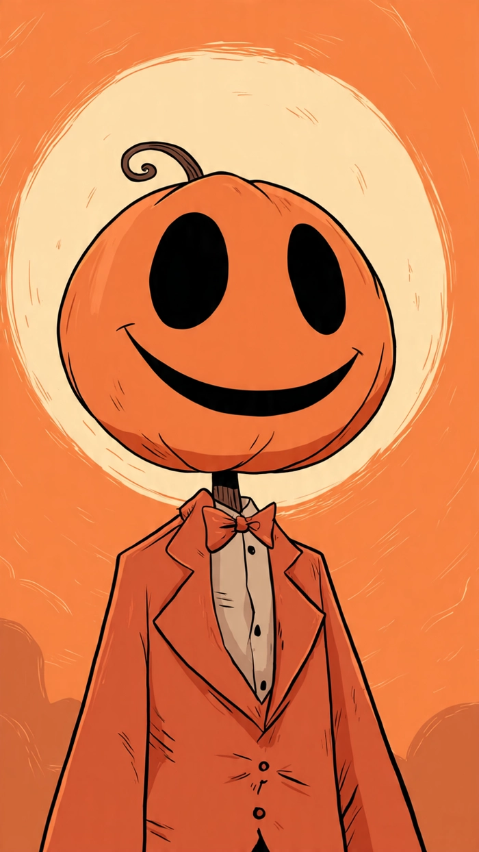 pumpkin pfp cartoon