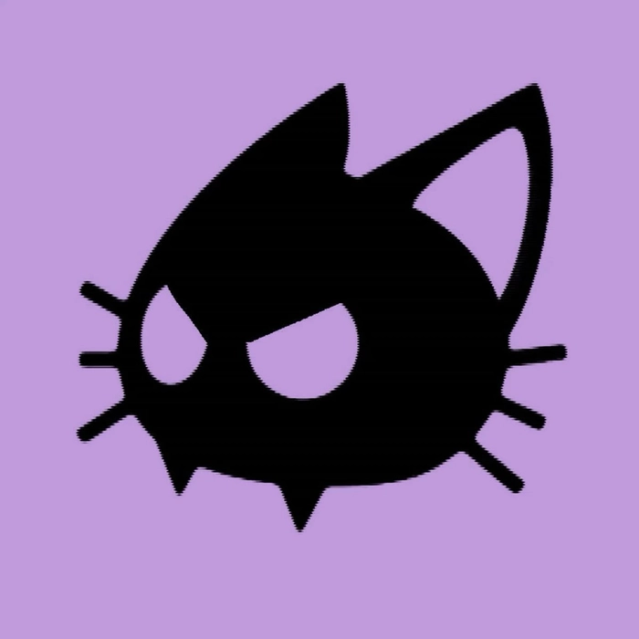 purple black cat pfp