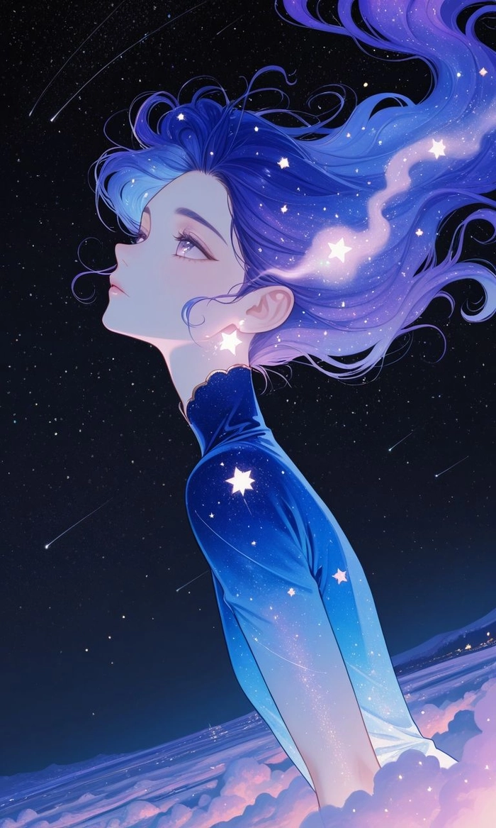 purple galaxy pfp