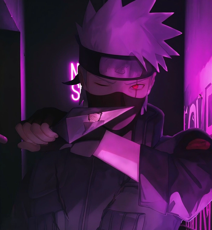 purple kakashi pfp