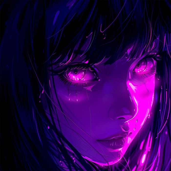 purple pfp cute