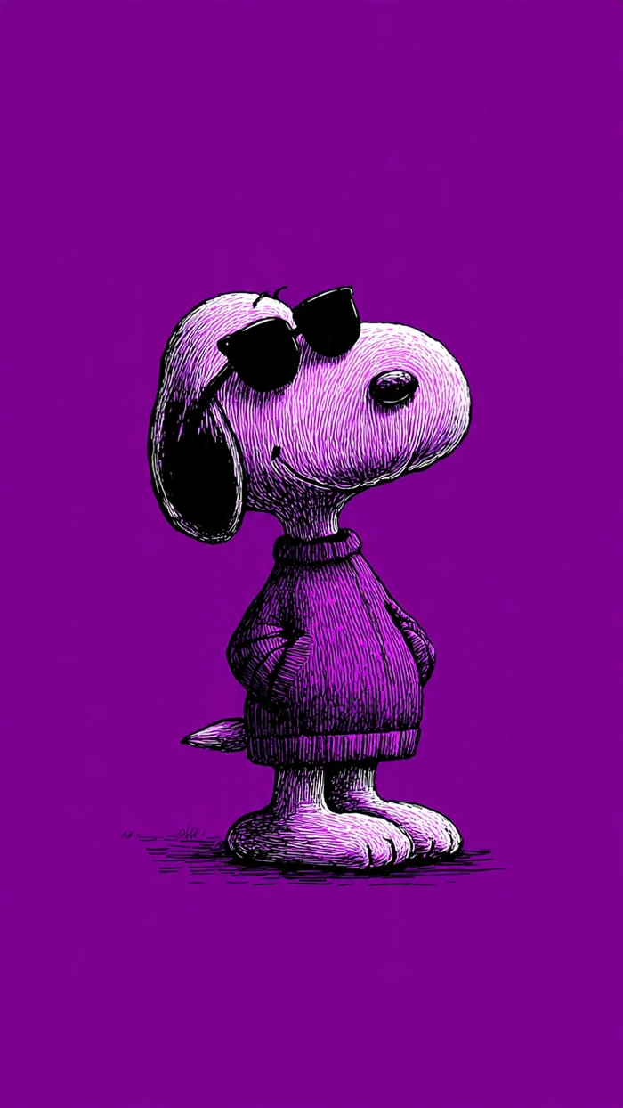 purple snoopy pfp