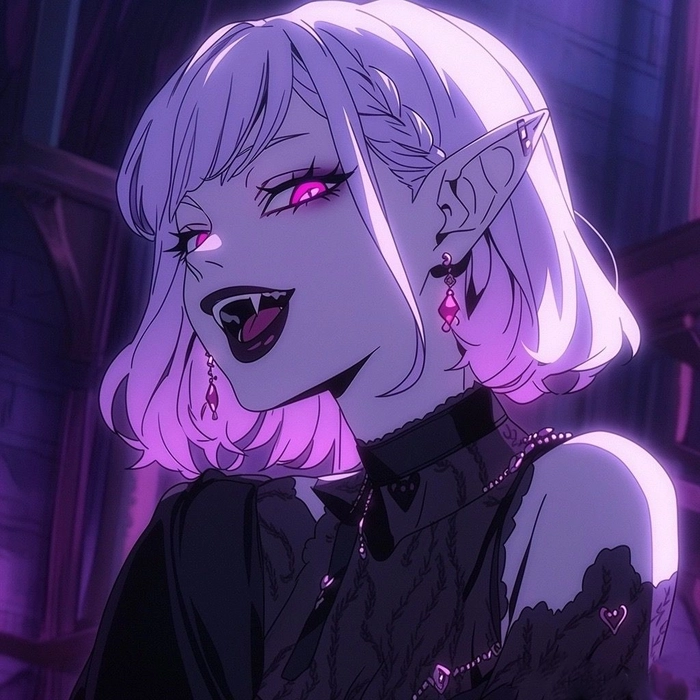 purple vampire pfp