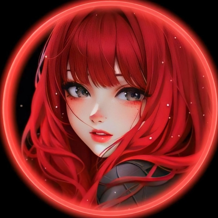 red cute anime pfp