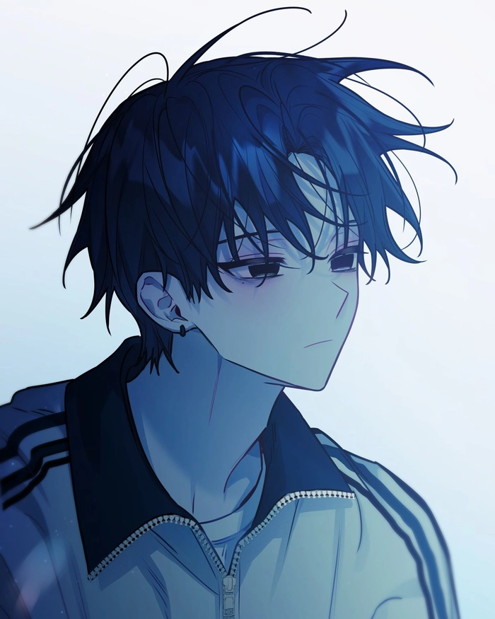 sad anime boy pfp