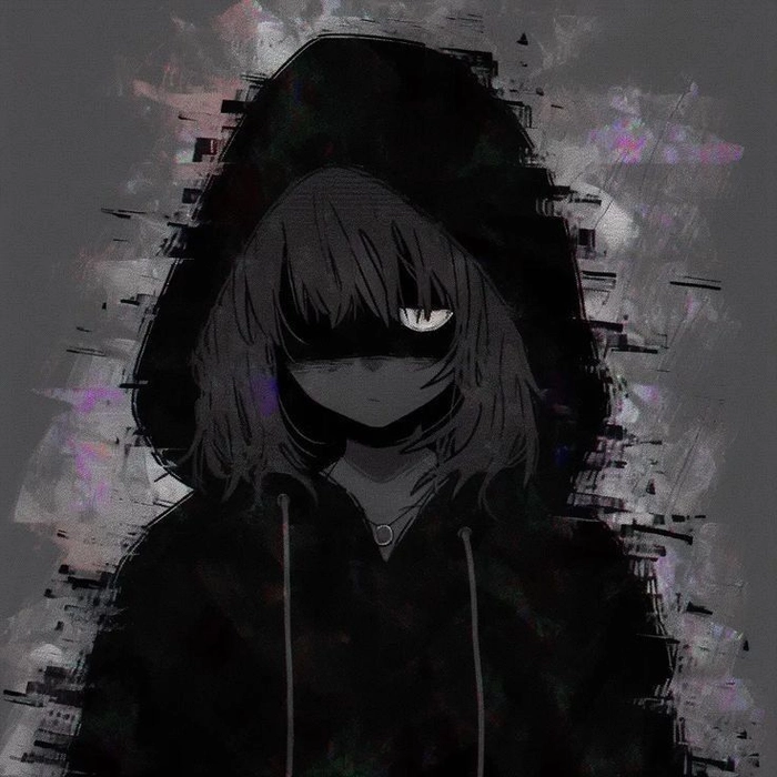 sad anime girl pfps