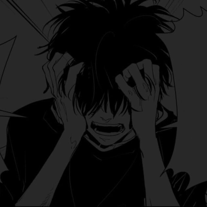 sad anime guy pfp