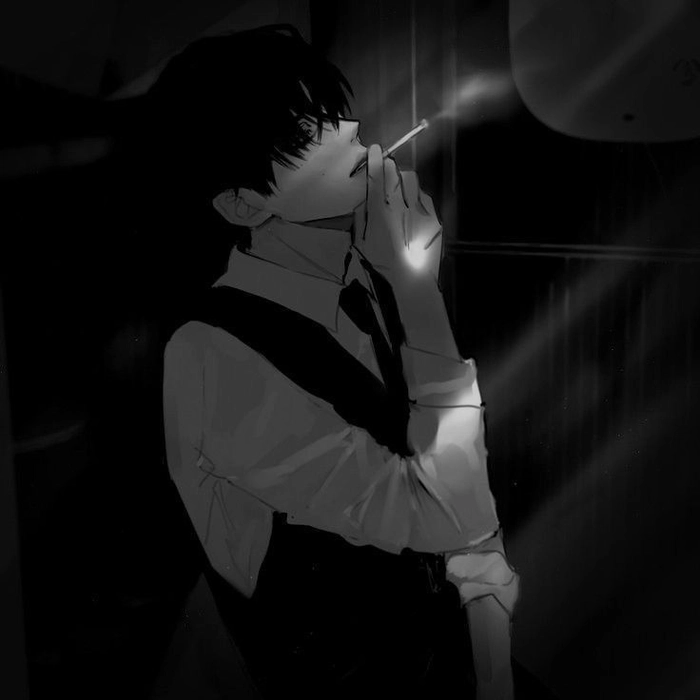 sad anime pfp gif