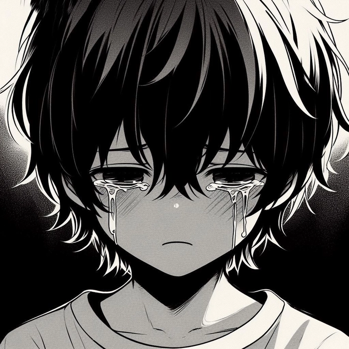 sad anime pfp manga
