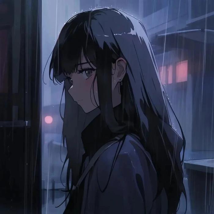 sad anime pfp reflecting inner loneliness and silence