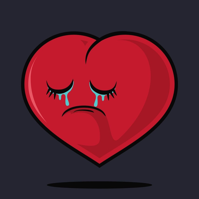 sad broken heart dp
