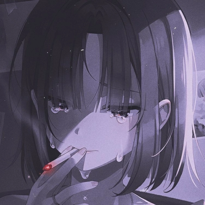 sad smoking dp