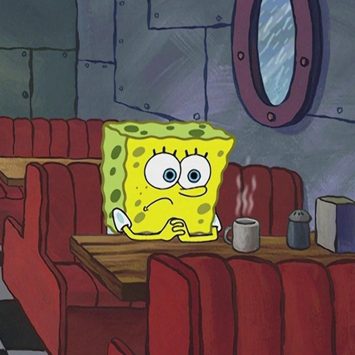 sad spongebob pfp