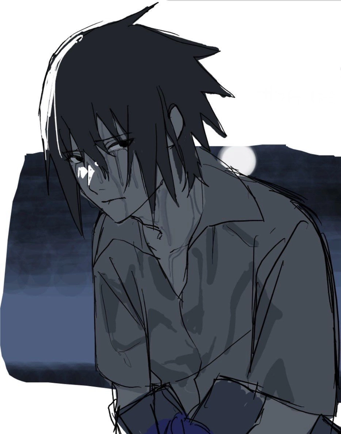sasuke pfp sad