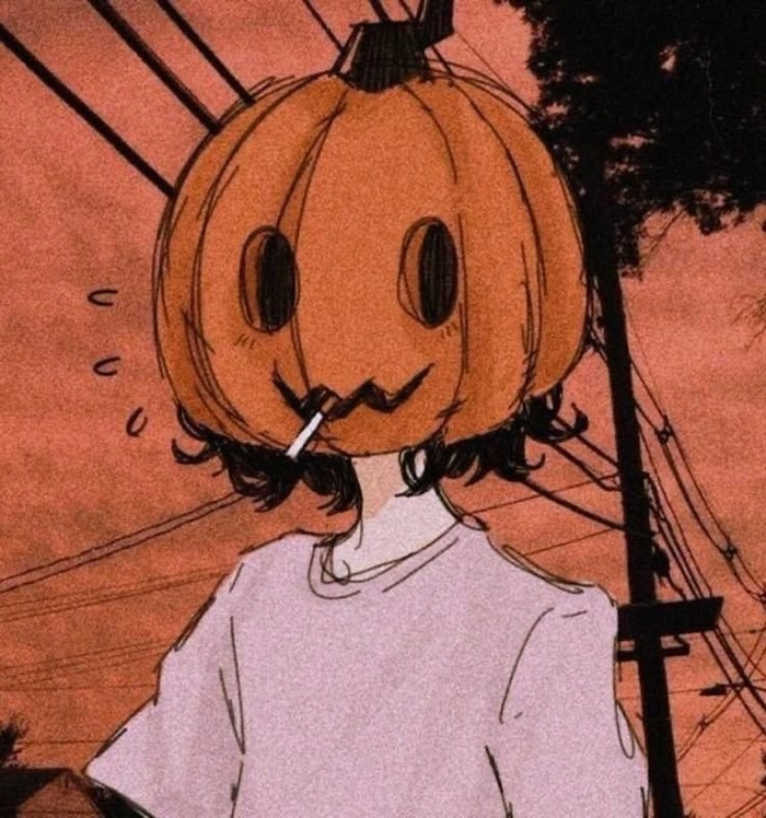 scary pumpkin pfp