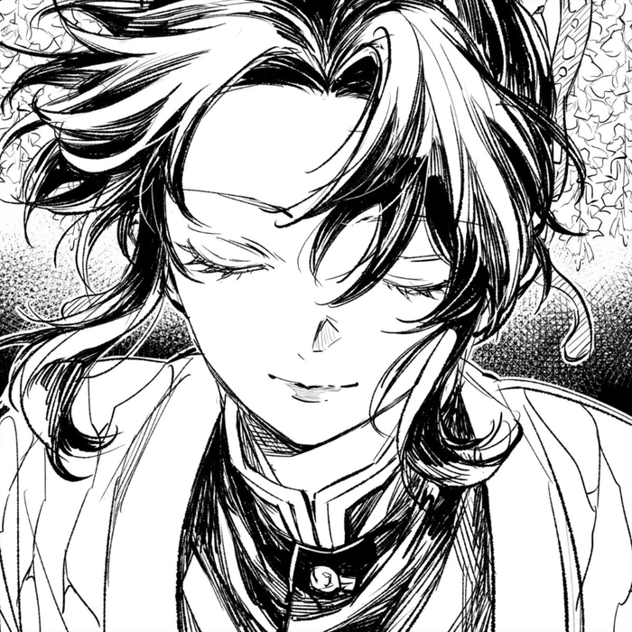 shinobu black and white pfp