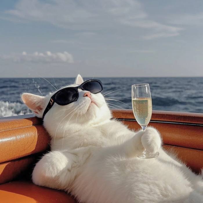 simple style cute cat pfp icon