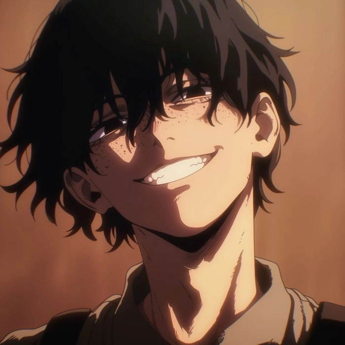 smirking anime boy pfp