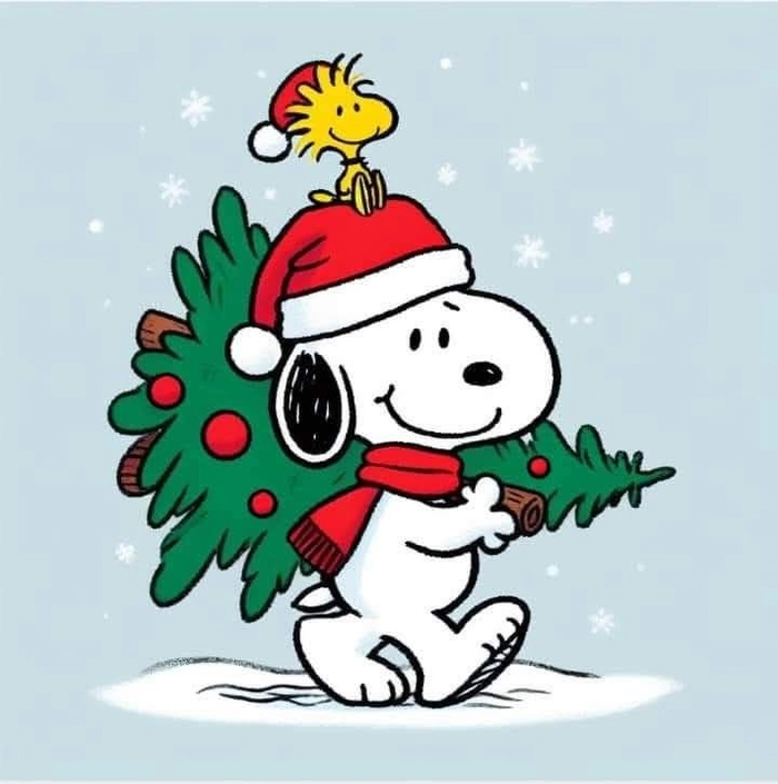 snoopy pfp christmas