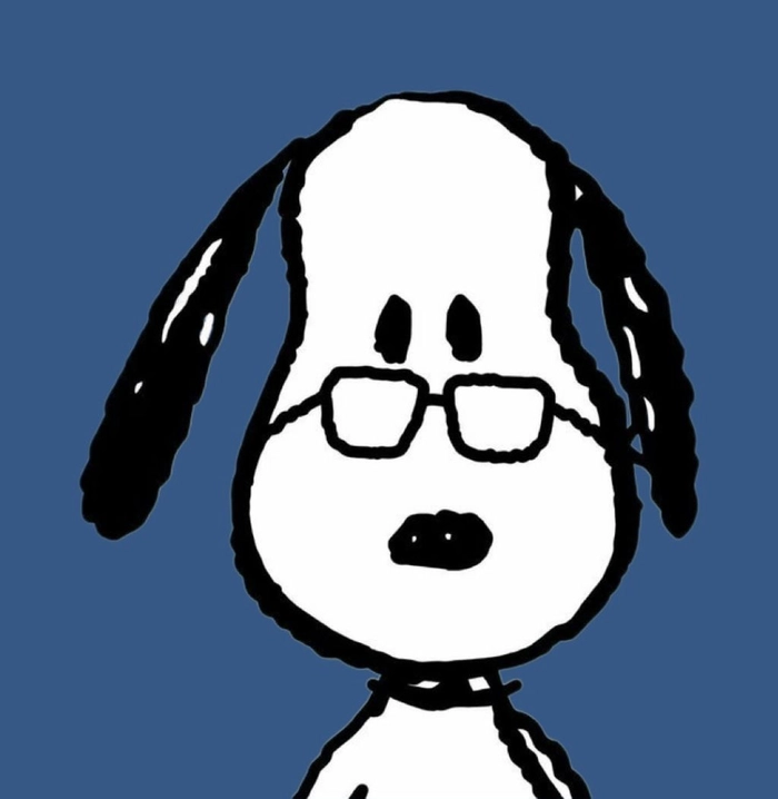 snoopy with glasses pfp