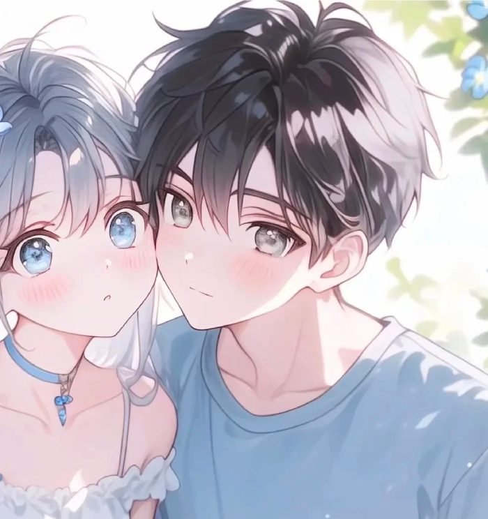 soft love aesthetic icon couple pfp for instagram