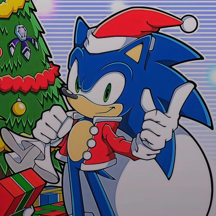sonic christmas pfp