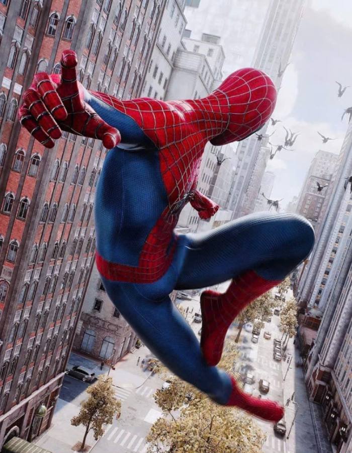 spider man pfp dark background style