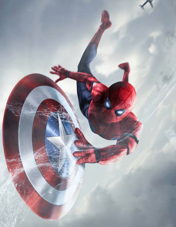 spider man pfp dramatic lighting