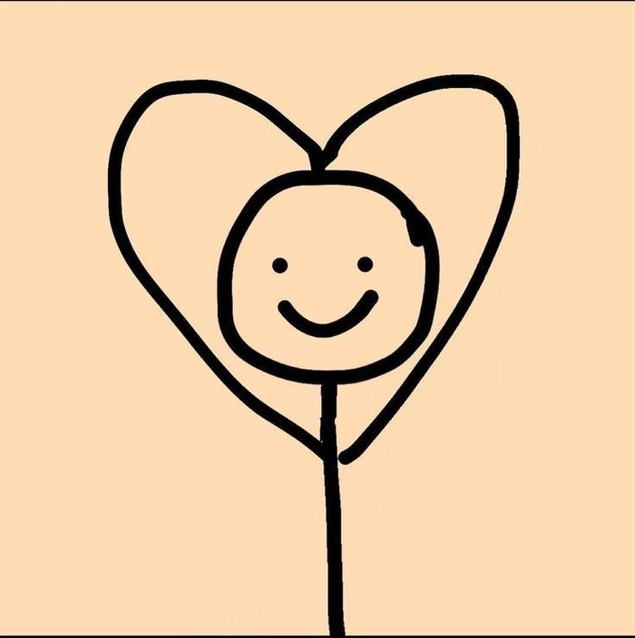 stickman pfp heart