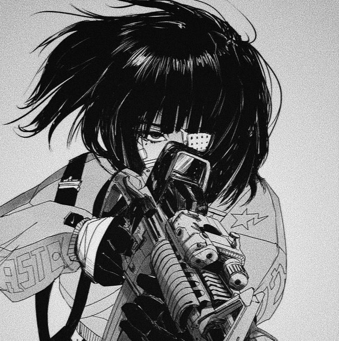 tuff black and white pfp