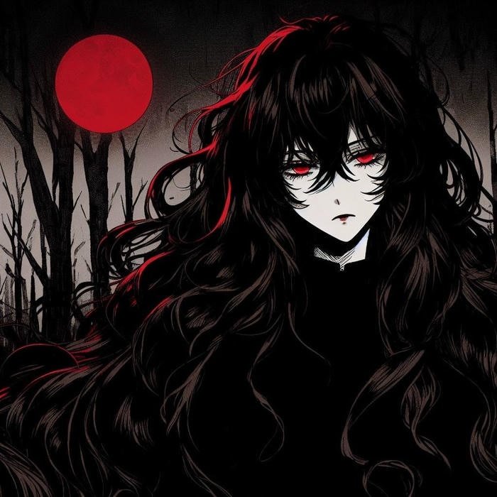 vampire pfp inspired by dark romantic themes