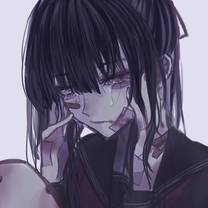 very sad girl pic