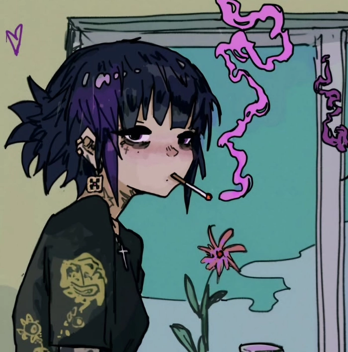 weed smoking pfp