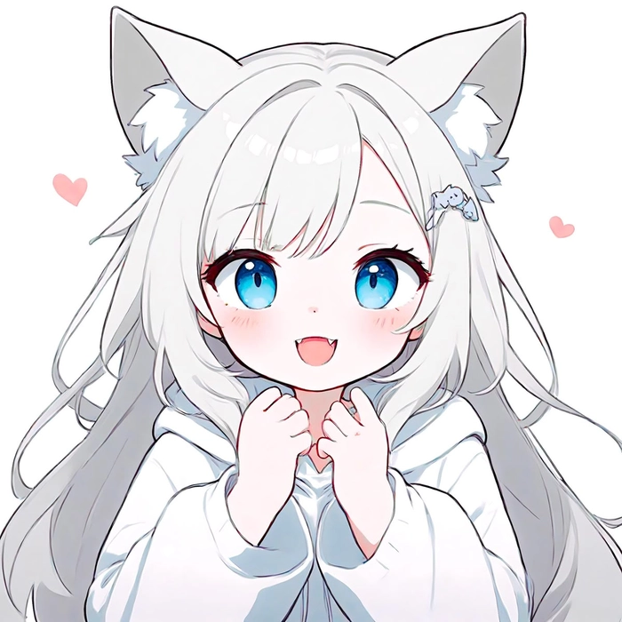 white cat anime pfps