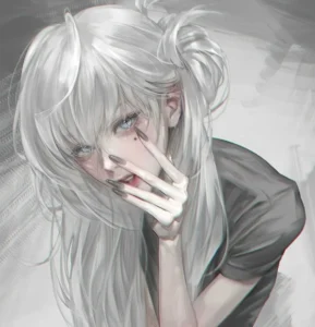white hair pfp