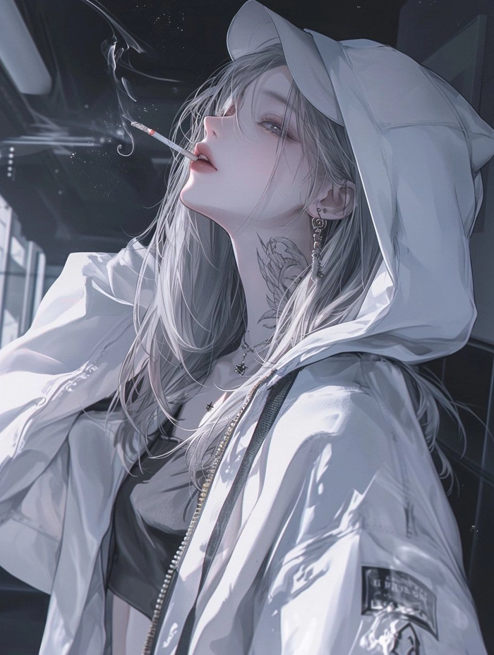 white pfp anime