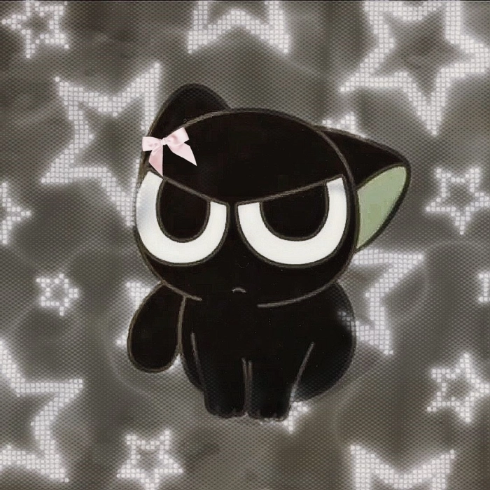y2k black cat pfp
