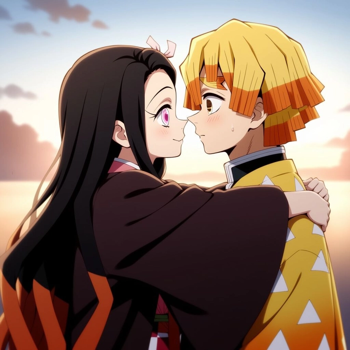 zenitsu and nezuko pfp