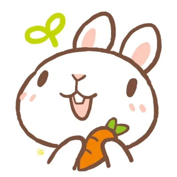 adorable bunny icon