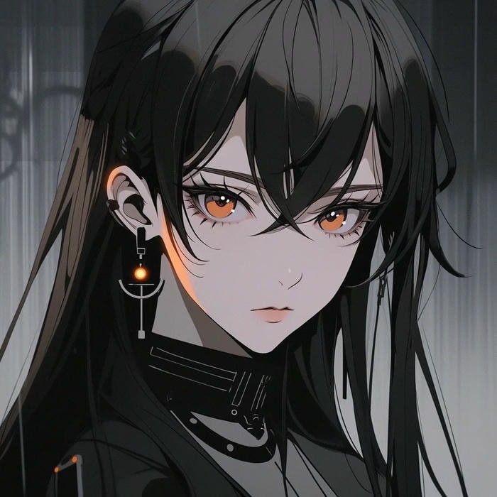 avatar anime black tone