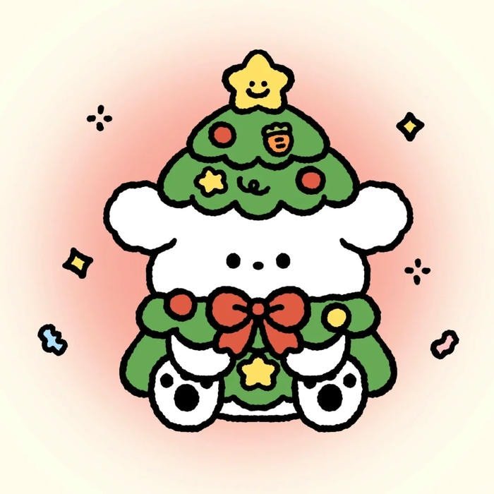 cute Christmas headshot