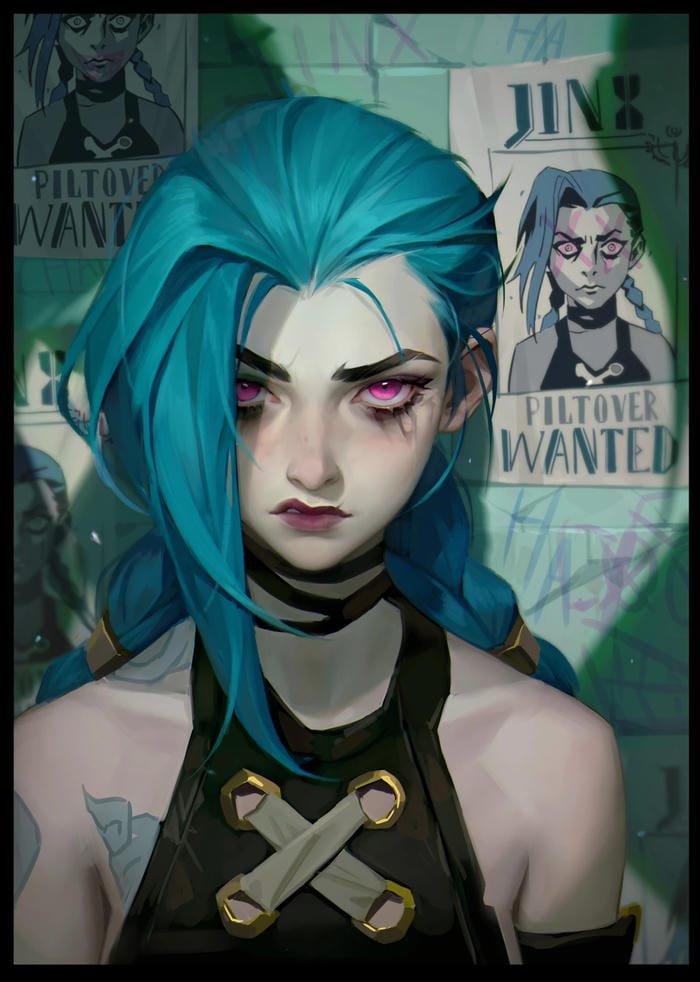 cute Jinx cartoon icon