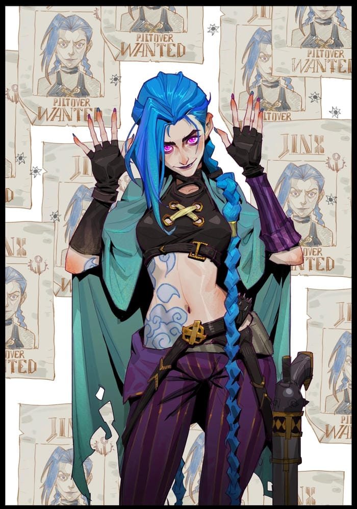 cute Jinx gaming avatar