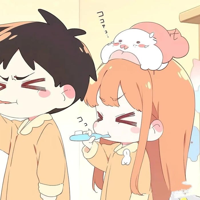 cute pfp for couples cartoon girl