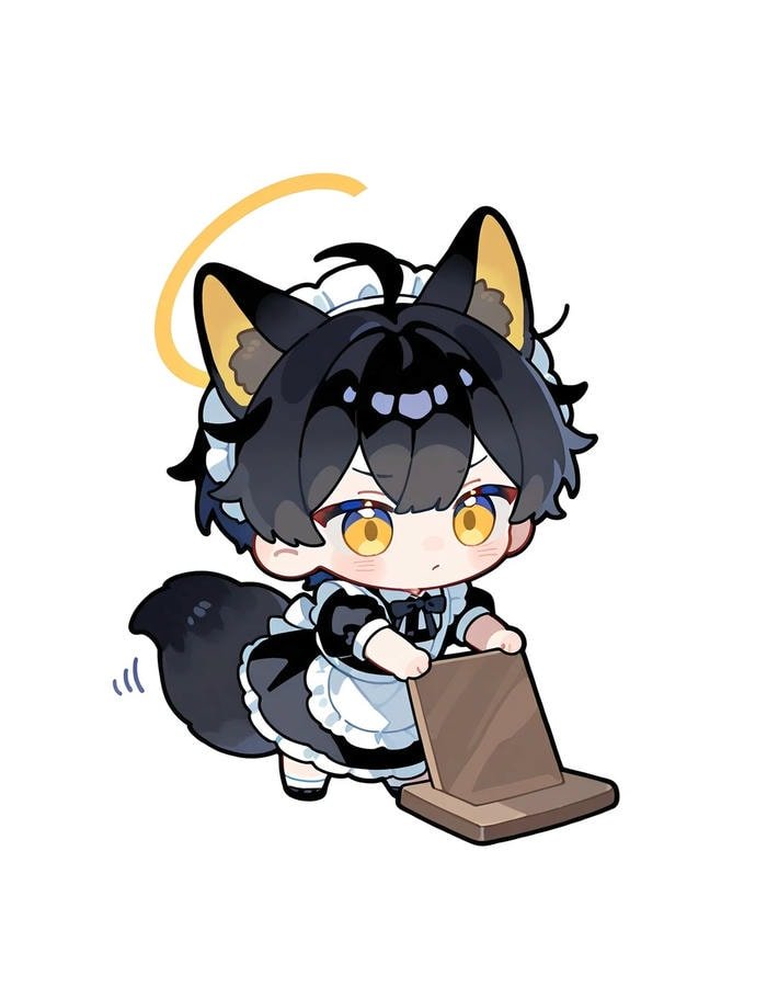 hình chibi tóc dài cute