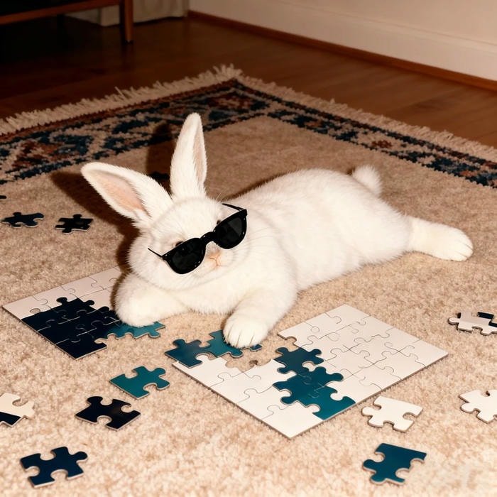 minimal bunny avatar