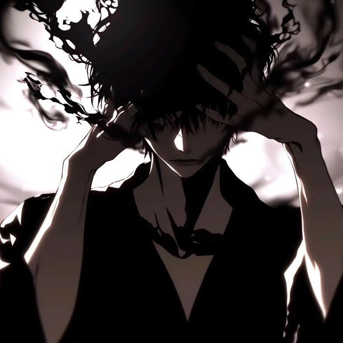 pfp anime ghostly dark