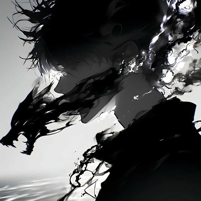 pfp anime lạnh lùng tối giản