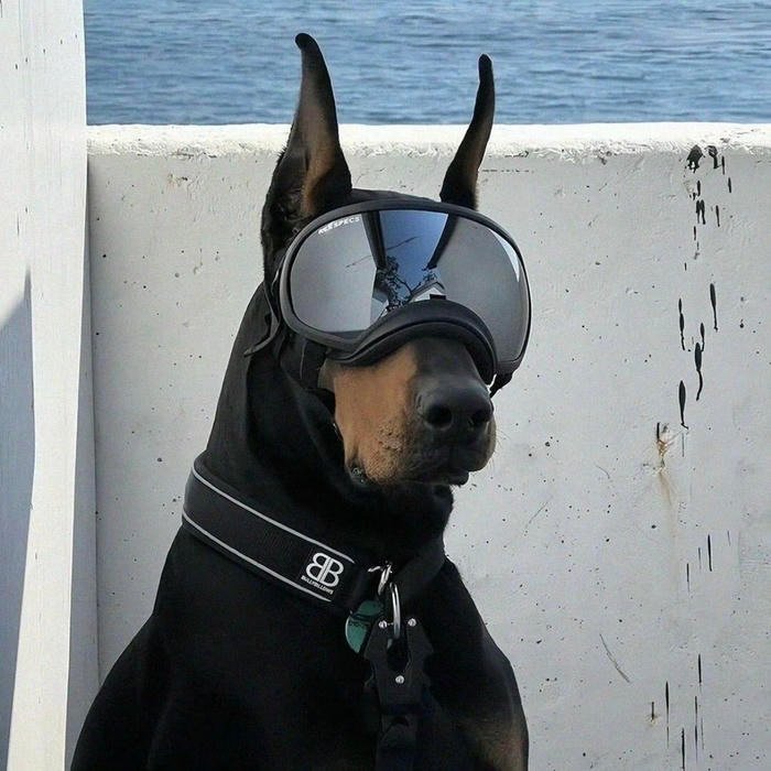 Dark toned facial aesthetic avatar for social media